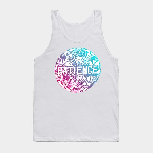 Dual Color Circle of Patience Tank Top by kenallouis